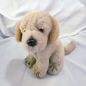 Toys R Us Golden Retriever Dog Plush Stuffed Toy Vintage Realistic 9 Inch 1993